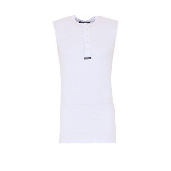 Dolce&Gabbana Men Logo Henley Shirt